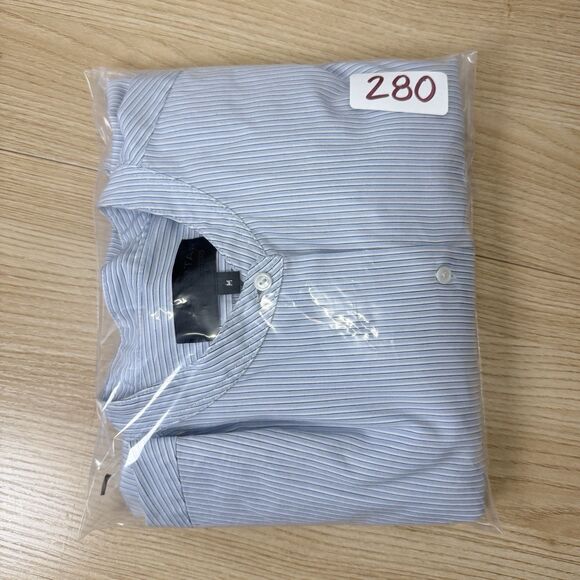 Nili Lotan Button Down Shirt Women Size M Blue Striped Long Sleeve Old Money - Picture 9 of 9